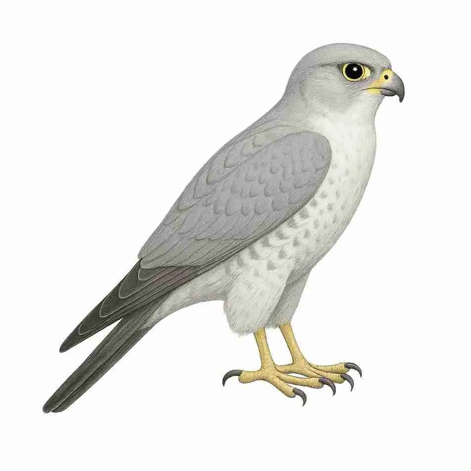 Grey Falcon, the rare raptor sought by birdwatchers in the Cunnamulla outback