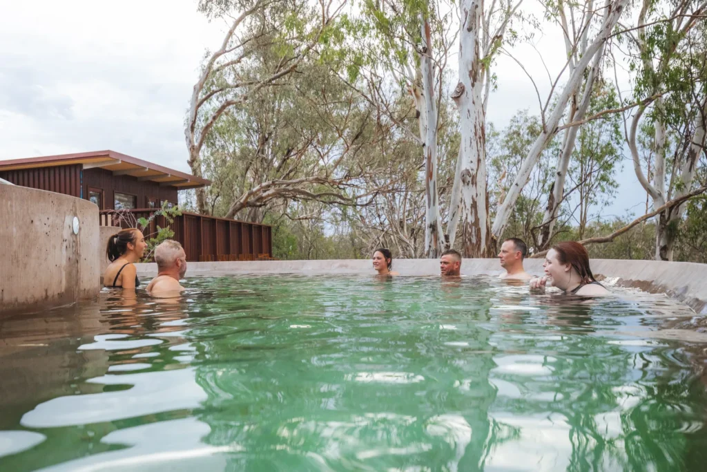 Cunnamulla artesian hot springs — geothermal pools included in the Outback Oasis tour