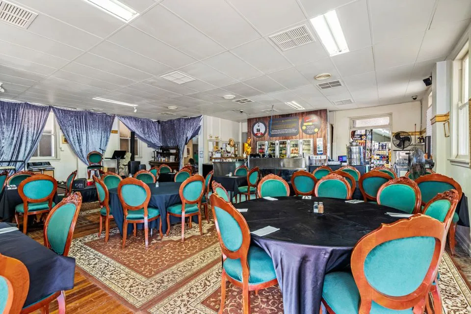 Dining room at the Club Boutique Hotel restaurant in Cunnamulla